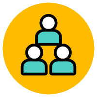 ícono trabajo en equipo